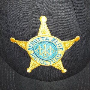 Beretta Elite Pistol Team Baseball Cap * Black * Made in USA * Snap Back *